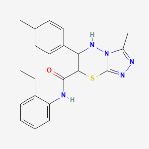 N-(2-ethylphenyl)-3-methyl-6-(4-methylphenyl)-6,7-dihydro-5H-[1,2,4]triazolo[3,4-b][1,3,4]thiadiazine-7-carboxamide