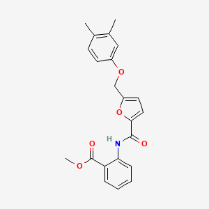 Methyl 2-(5-((3,4-dimethylphenoxy)methyl)furan-2-carboxamido)benzoate