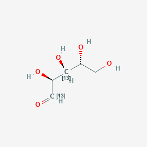 molecular formula C₃¹³C₂H₁₀O₅ B1157539 D-Arabinose-1,3-13C2 