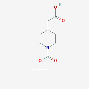 molecular formula C12H21NO4 B115754 1-Boc-piperidin-4-ylacetic acid CAS No. 157688-46-5