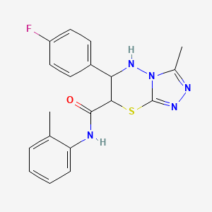 6-(4-fluorophenyl)-3-methyl-N-(2-methylphenyl)-6,7-dihydro-5H-[1,2,4]triazolo[3,4-b][1,3,4]thiadiazine-7-carboxamide