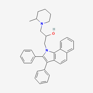 1-(2,3-diphenyl-1H-benzo[g]indol-1-yl)-3-(2-methylpiperidin-1-yl)propan-2-ol