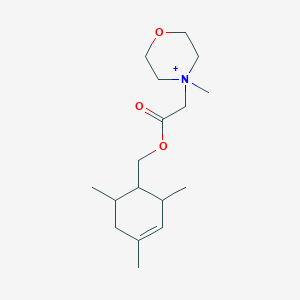 4-Methyl-4-{2-oxo-2-[(2,4,6-trimethylcyclohex-3-en-1-yl)methoxy]ethyl}morpholin-4-ium