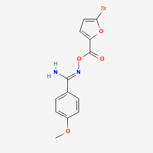 N'-{[(5-bromofuran-2-yl)carbonyl]oxy}-4-methoxybenzenecarboximidamide