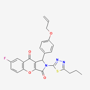 7-Fluoro-1-[4-(prop-2-en-1-yloxy)phenyl]-2-(5-propyl-1,3,4-thiadiazol-2-yl)-1,2-dihydrochromeno[2,3-c]pyrrole-3,9-dione