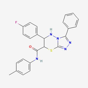 6-(4-fluorophenyl)-N-(4-methylphenyl)-3-phenyl-6,7-dihydro-5H-[1,2,4]triazolo[3,4-b][1,3,4]thiadiazine-7-carboxamide