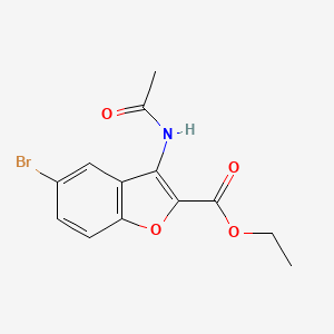 Ethyl 3-(acetylamino)-5-bromo-1-benzofuran-2-carboxylate