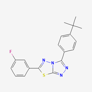 3-(4-Tert-butylphenyl)-6-(3-fluorophenyl)-[1,2,4]triazolo[3,4-b][1,3,4]thiadiazole