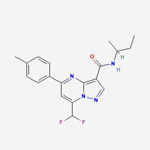 N-(butan-2-yl)-7-(difluoromethyl)-5-(4-methylphenyl)pyrazolo[1,5-a]pyrimidine-3-carboxamide