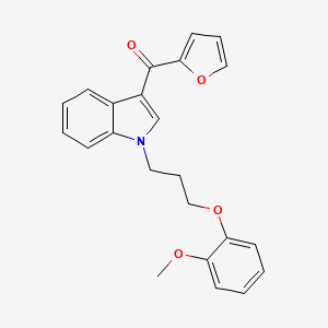 Furan-2-yl-{1-[3-(2-methoxy-phenoxy)-propyl]-1H-indol-3-yl}-methanone