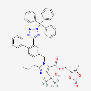 molecular formula C₄₈H₃₈D₆N₆O₆ B1157565 Trityl Olmesartan-d6 Medoxomil 