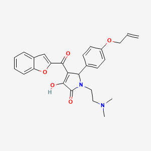 5-[4-(allyloxy)phenyl]-4-(1-benzofuran-2-ylcarbonyl)-1-[2-(dimethylamino)ethyl]-3-hydroxy-1,5-dihydro-2H-pyrrol-2-one