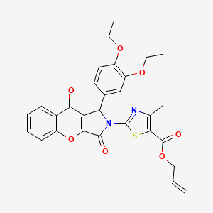 prop-2-en-1-yl 2-[1-(3,4-diethoxyphenyl)-3,9-dioxo-3,9-dihydrochromeno[2,3-c]pyrrol-2(1H)-yl]-4-methyl-1,3-thiazole-5-carboxylate