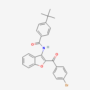 molecular formula C26H22BrNO3 B11575692 N-[2-(4-bromobenzoyl)-1-benzofuran-3-yl]-4-tert-butylbenzamide 