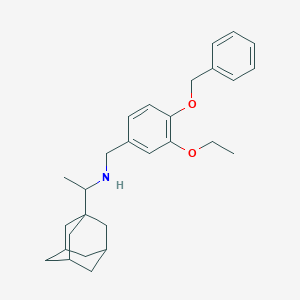 molecular formula C28H37NO2 B11575714 N-[4-(benzyloxy)-3-ethoxybenzyl]-1-(tricyclo[3.3.1.1~3,7~]dec-1-yl)ethanamine 