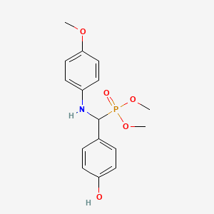 Dimethyl [(4-hydroxyphenyl)[(4-methoxyphenyl)amino]methyl]phosphonate