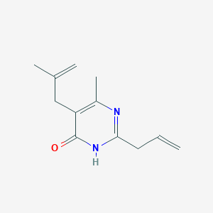 6-Methyl-5-(2-methylprop-2-en-1-yl)-2-(prop-2-en-1-yl)pyrimidin-4-ol