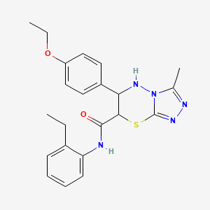 6-(4-ethoxyphenyl)-N-(2-ethylphenyl)-3-methyl-6,7-dihydro-5H-[1,2,4]triazolo[3,4-b][1,3,4]thiadiazine-7-carboxamide