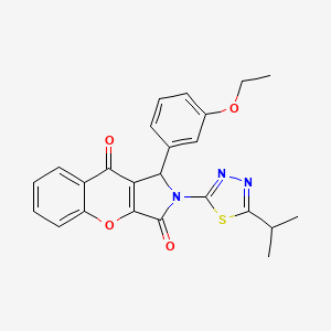 1-(3-Ethoxyphenyl)-2-[5-(propan-2-yl)-1,3,4-thiadiazol-2-yl]-1,2-dihydrochromeno[2,3-c]pyrrole-3,9-dione