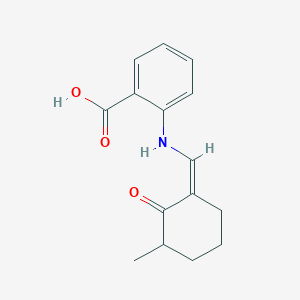 2-{[(Z)-(3-methyl-2-oxocyclohexylidene)methyl]amino}benzoic acid