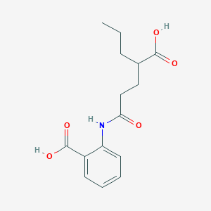 2-[(4-Carboxyheptanoyl)amino]benzoic acid