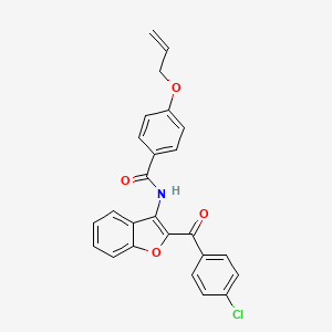 N-{2-[(4-chlorophenyl)carbonyl]-1-benzofuran-3-yl}-4-(prop-2-en-1-yloxy)benzamide