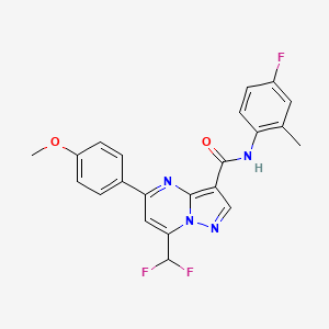 7-(difluoromethyl)-N-(4-fluoro-2-methylphenyl)-5-(4-methoxyphenyl)pyrazolo[1,5-a]pyrimidine-3-carboxamide