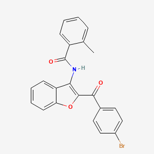 N-[2-(4-bromobenzoyl)-1-benzofuran-3-yl]-2-methylbenzamide