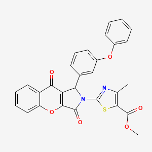 methyl 2-[3,9-dioxo-1-(3-phenoxyphenyl)-3,9-dihydrochromeno[2,3-c]pyrrol-2(1H)-yl]-4-methyl-1,3-thiazole-5-carboxylate