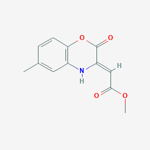 methyl (2Z)-2-(6-methyl-2-oxo-4H-1,4-benzoxazin-3-ylidene)acetate