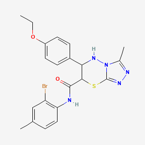 N-(2-bromo-4-methylphenyl)-6-(4-ethoxyphenyl)-3-methyl-6,7-dihydro-5H-[1,2,4]triazolo[3,4-b][1,3,4]thiadiazine-7-carboxamide