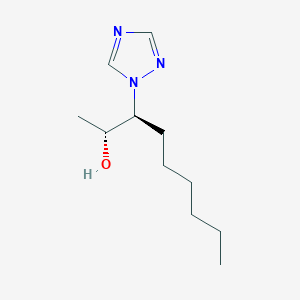 molecular formula C11H21N3O B115759 1-(2-Hydroxy-3-nonyl)-1,2,4-triazole CAS No. 152343-82-3
