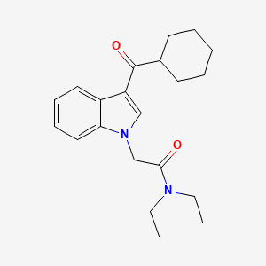 2-[3-(cyclohexylcarbonyl)-1H-indol-1-yl]-N,N-diethylacetamide