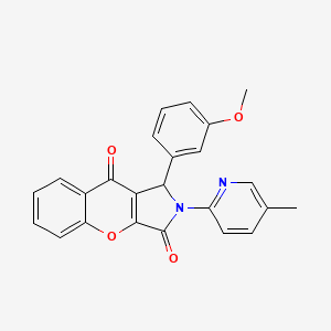 1-(3-Methoxyphenyl)-2-(5-methylpyridin-2-yl)-1,2-dihydrochromeno[2,3-c]pyrrole-3,9-dione