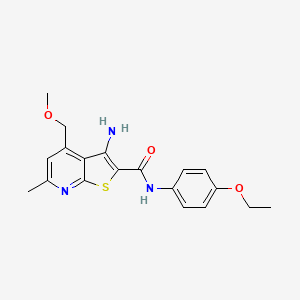 3-amino-N-(4-ethoxyphenyl)-4-(methoxymethyl)-6-methylthieno[2,3-b]pyridine-2-carboxamide