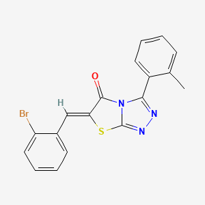 (6Z)-6-(2-bromobenzylidene)-3-(2-methylphenyl)[1,3]thiazolo[2,3-c][1,2,4]triazol-5(6H)-one