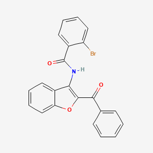 N-(2-benzoyl-1-benzofuran-3-yl)-2-bromobenzamide