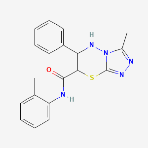 3-methyl-N-(2-methylphenyl)-6-phenyl-6,7-dihydro-5H-[1,2,4]triazolo[3,4-b][1,3,4]thiadiazine-7-carboxamide