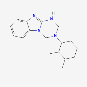 molecular formula C17H24N4 B11575986 3-(2,3-Dimethylcyclohexyl)-1,2,3,4-tetrahydro[1,3,5]triazino[1,2-a]benzimidazole 