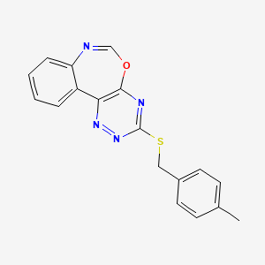 3-[(4-Methylbenzyl)sulfanyl][1,2,4]triazino[5,6-d][3,1]benzoxazepine