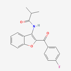 N-[2-(4-fluorobenzoyl)-1-benzofuran-3-yl]-2-methylpropanamide