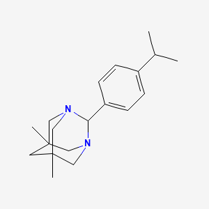 2-(4-Isopropylphenyl)-5,7-dimethyl-1,3-diazatricyclo[3.3.1.1~3,7~]decane