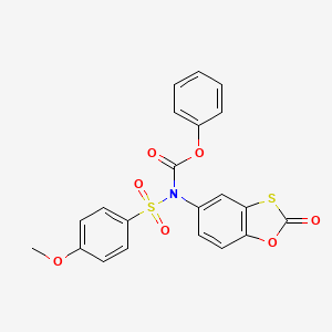 Phenyl [(4-methoxyphenyl)sulfonyl](2-oxo-1,3-benzoxathiol-5-yl)carbamate