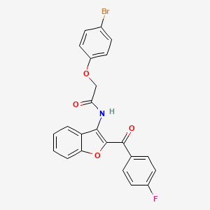 2-(4-bromophenoxy)-N-[2-(4-fluorobenzoyl)-1-benzofuran-3-yl]acetamide