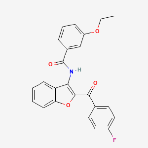 molecular formula C24H18FNO4 B11576096 3-ethoxy-N-[2-(4-fluorobenzoyl)-1-benzofuran-3-yl]benzamide 