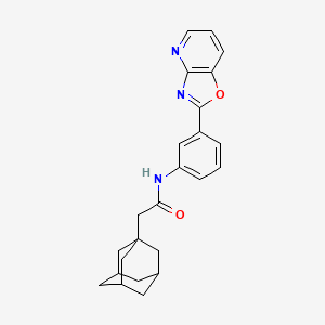 2-(Adamantan-1-YL)-N-(3-{[1,3]oxazolo[4,5-B]pyridin-2-YL}phenyl)acetamide