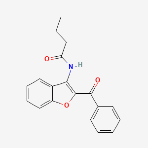 N-(2-benzoyl-1-benzofuran-3-yl)butanamide