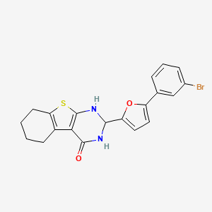 2-[5-(3-Bromophenyl)-2-furyl]-1,2,5,6,7,8-hexahydro[1]benzothieno[2,3-d]pyrimidin-4-ol