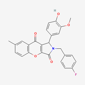 2-(4-Fluorobenzyl)-1-(4-hydroxy-3-methoxyphenyl)-7-methyl-1,2-dihydrochromeno[2,3-c]pyrrole-3,9-dione