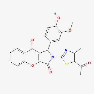 2-(5-Acetyl-4-methyl-1,3-thiazol-2-yl)-1-(4-hydroxy-3-methoxyphenyl)-1,2-dihydrochromeno[2,3-c]pyrrole-3,9-dione